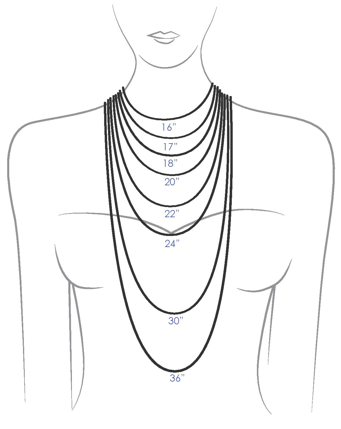 necklace size guide